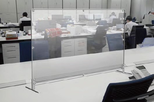 オフィス向き飛沫防止パーテーションの設置イメージ
